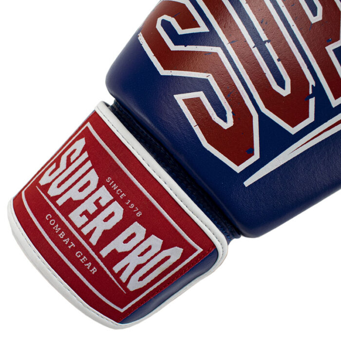 Super Pro - Challenger blauw leren kickbokshandschoenen - Image 4