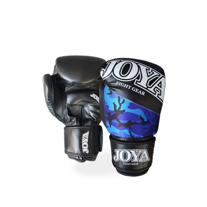 Joya - Camo blauwe kinder kickbokshandschoenen