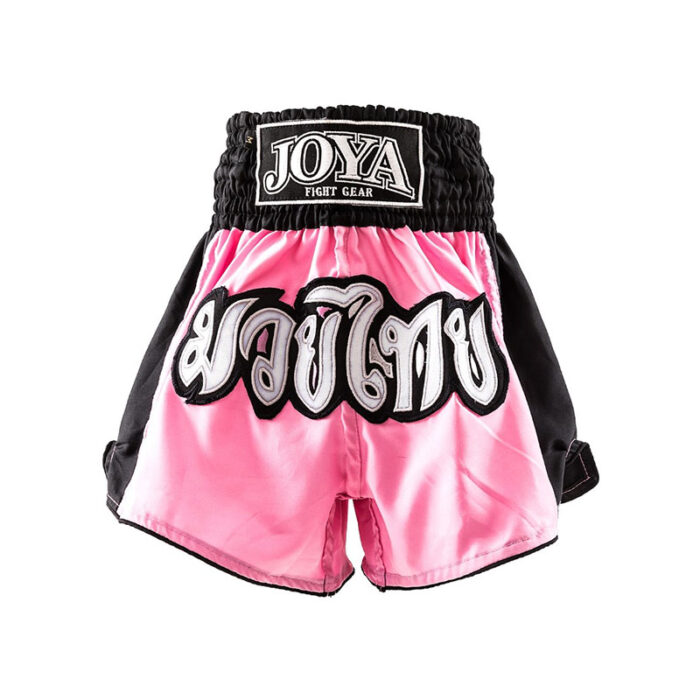 Joya - Camo zwart roze kinder kickboksbroekje
