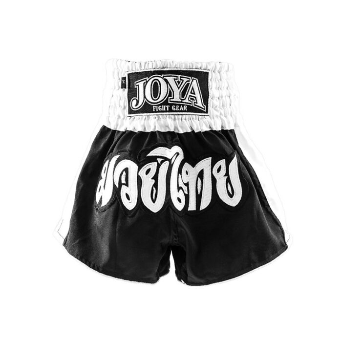 Joya - Camo zwart wit kinder kickboksbroekje