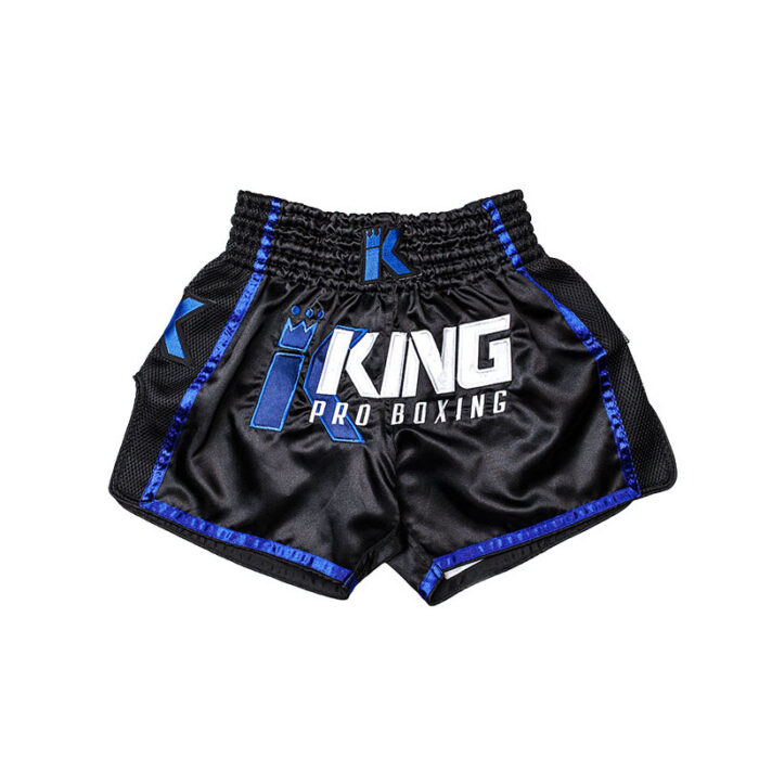 King Pro - kickboksbroekje zwart blauw