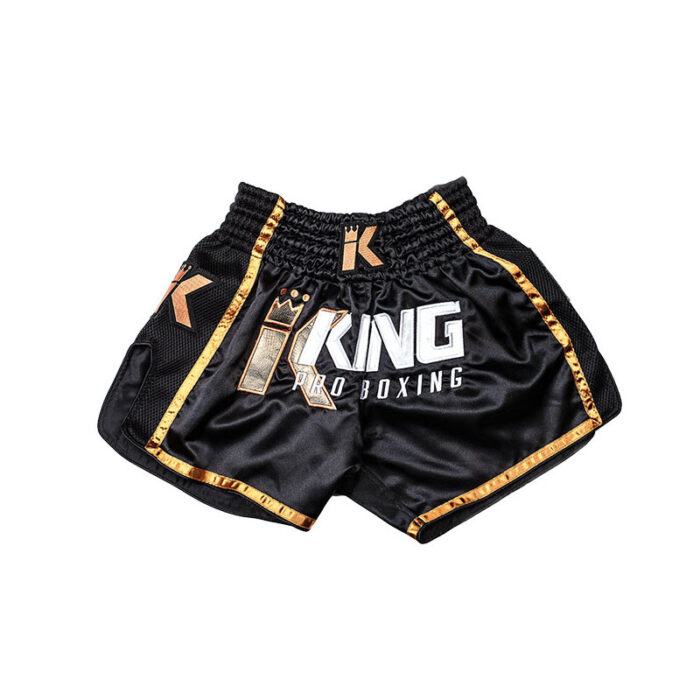 King Pro - kickboksbroekje zwart goud