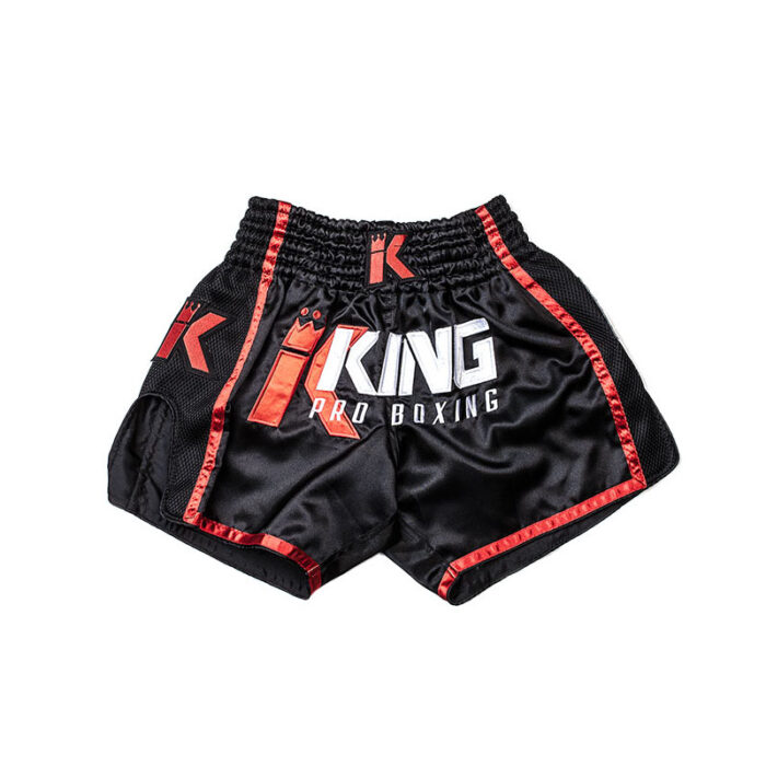 King Pro - King kickboksbroekje zwart rood