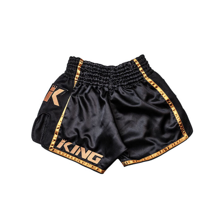 King Pro - kickboksbroekje zwart goud - Image 2