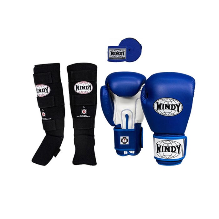 Windy - Starter blauwe kickboks set
