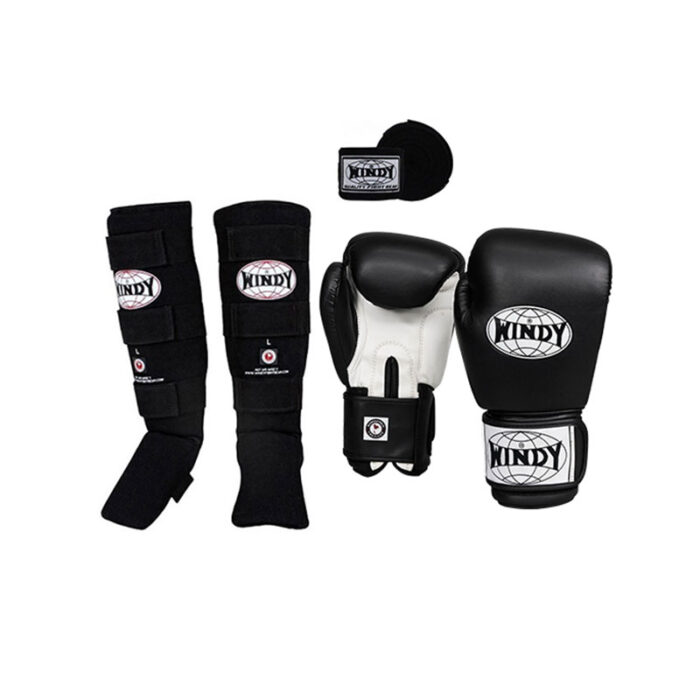 Windy - Starter zwarte kickboks set
