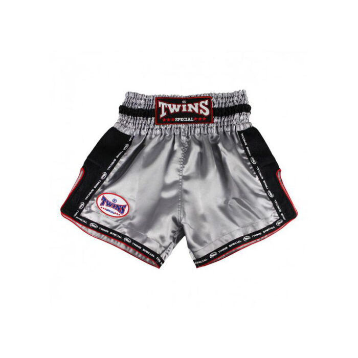 Twins - Muay Thai grijs satijnen kickboksbroekje