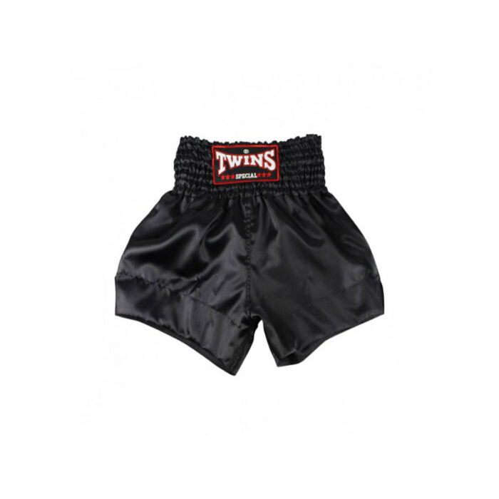 Twins - Muay Thai zwart satijnen kickboksbroekje