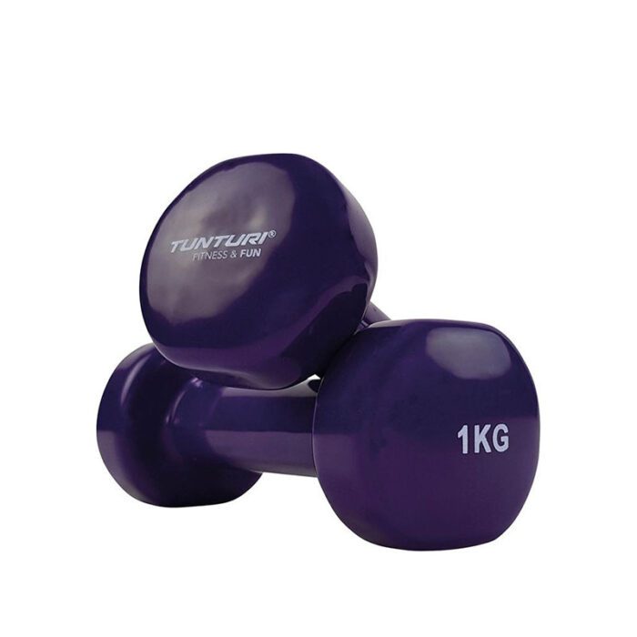 Tunturi - Vinyl dumbells 1kg