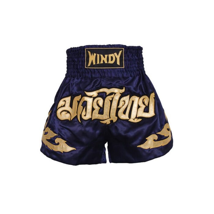Windy - Blue Satin kickboks broekje