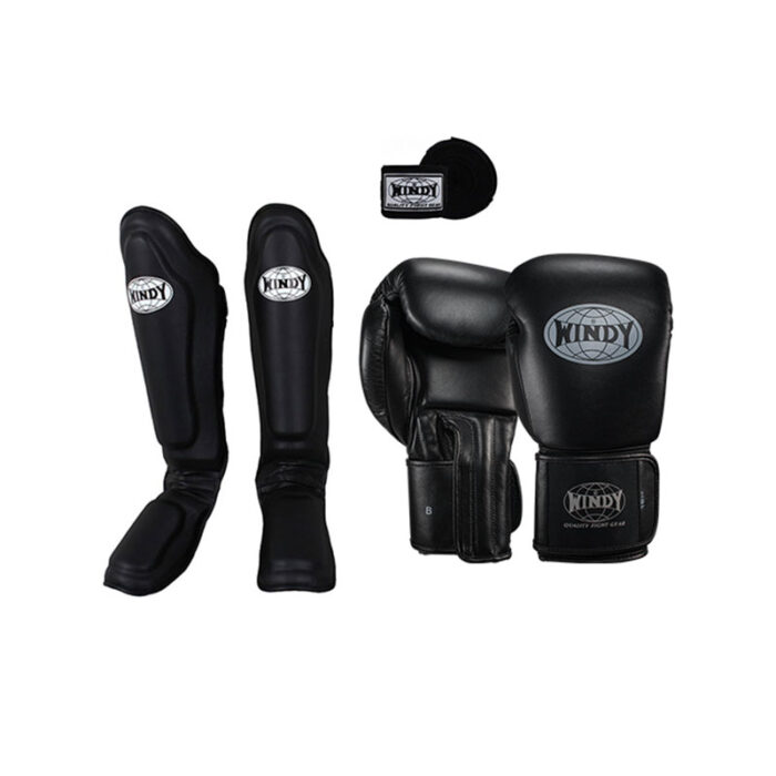 Windy - Ultimate zwarte kickboksset
