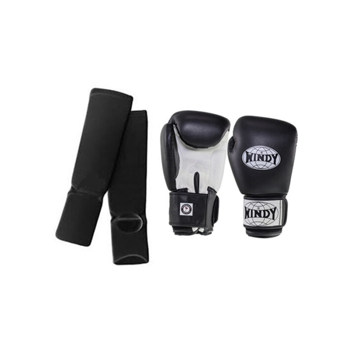 Windy - Classic zwarte kinder kickboks set