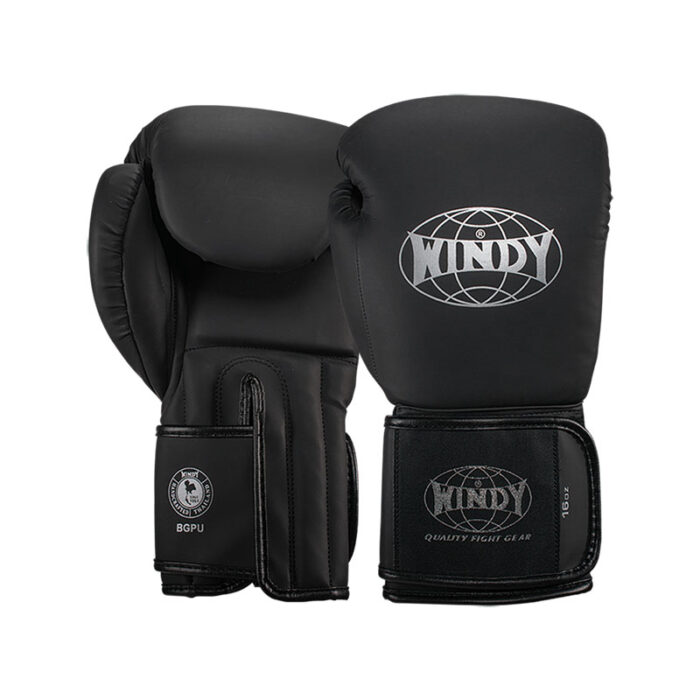 Windy - Proline mat zwarte kickbokshandschoenen