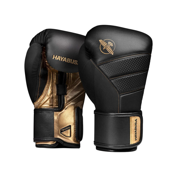 Hayabusa - T3 zwart gouden bokshandschoenen