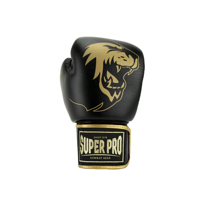 Super Pro - Warrior zwart gouden kickbokshandschoenen - Image 2