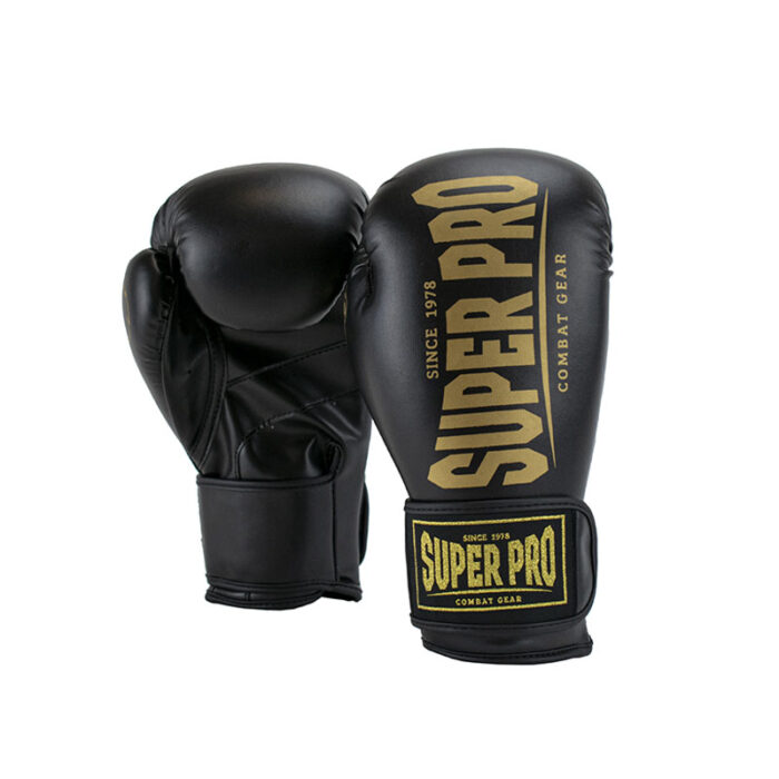 Super Pro - Champ zwart gouden kickbokshandschoenen