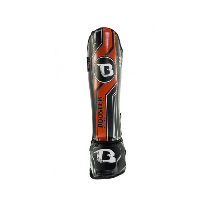 Booster - V9 zwart rode scheenbeschermers