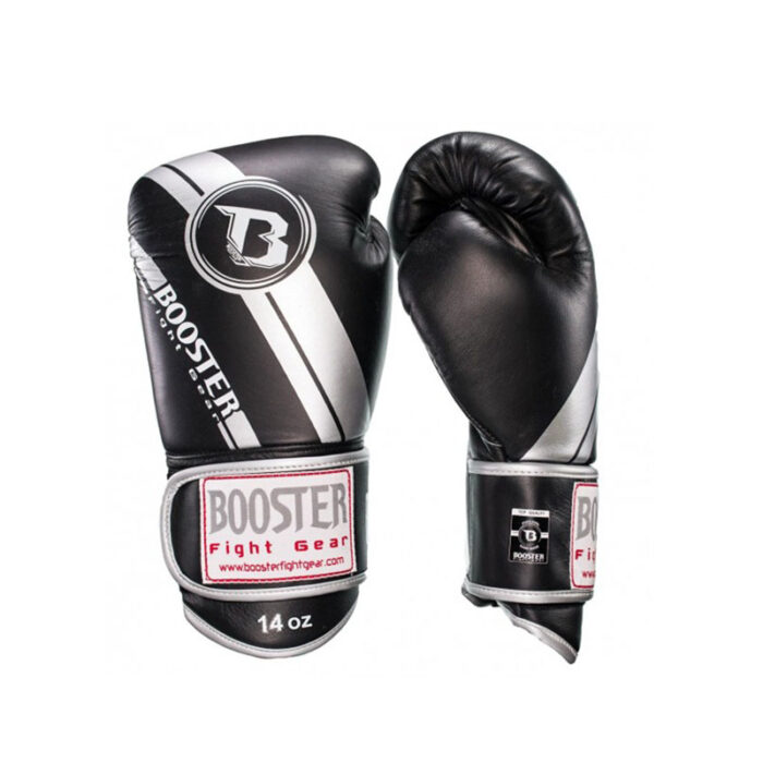 Booster - V3 zwart zilvere bokshandschoenen