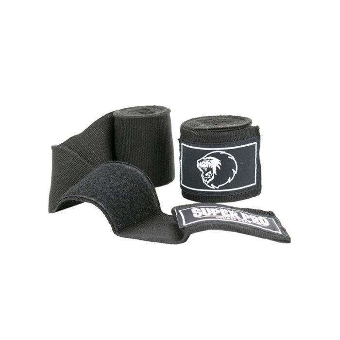 Super Pro - Wrap zwarte boksbandage - Image 2