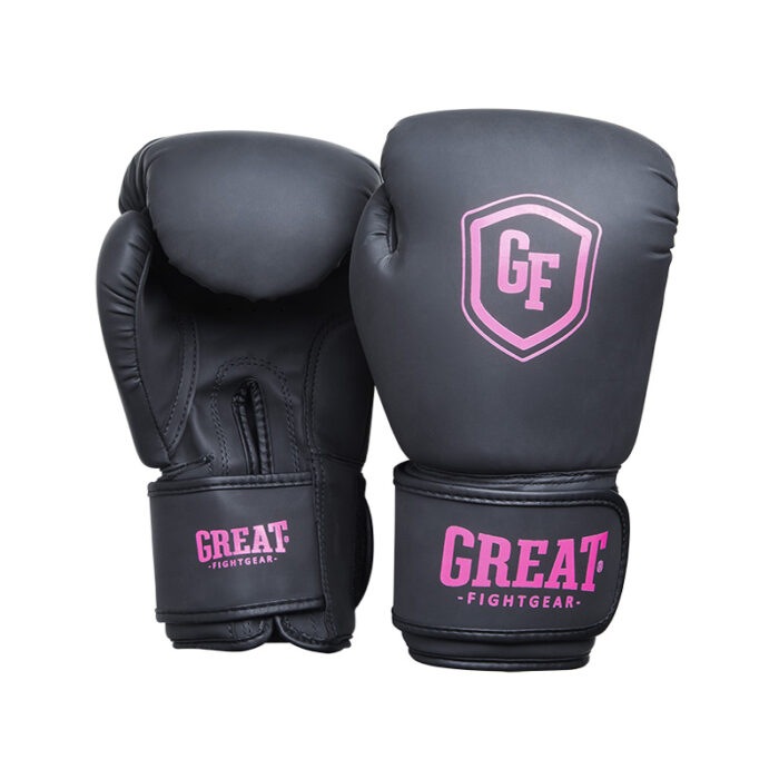 Great - Basics zwart roze kickbokshandschoenen
