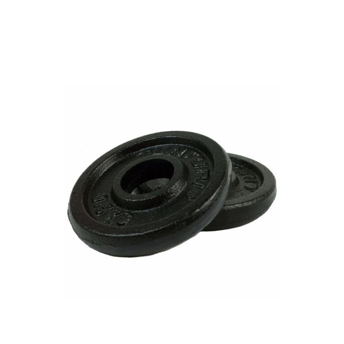 Tunturi - Gietijzeren zwarte halterschijven - 30mm