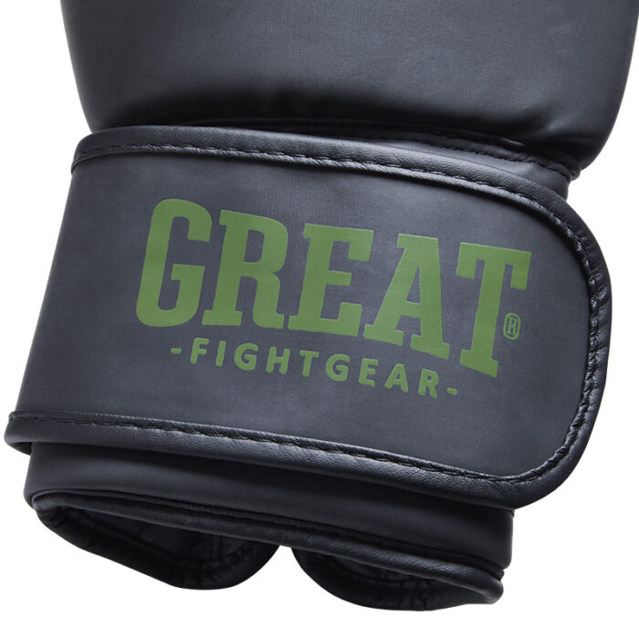 Great - Basics zwart groene kickbokshandschoenen - Image 3