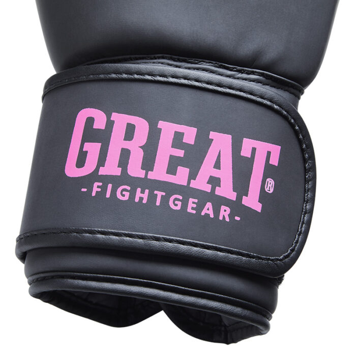 Great - Basics zwart roze kickbokshandschoenen - Image 3
