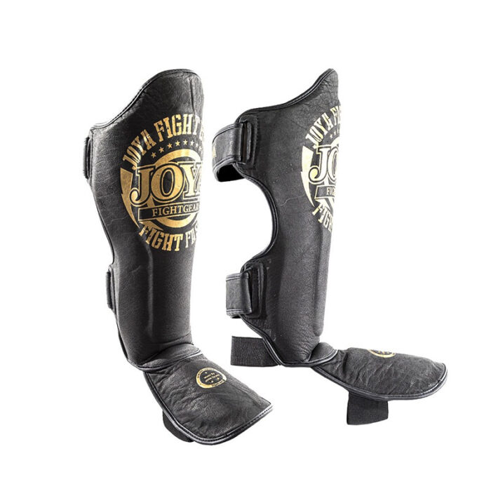 Joya - Fightfast zwart gouden scheenbeschermers