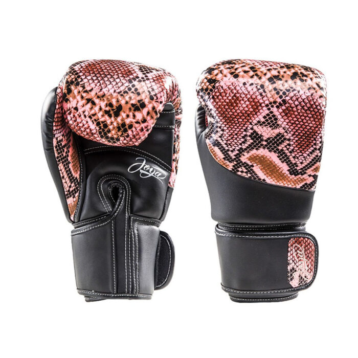 Joya - Snake roze zwarte kickbokshandschoenen