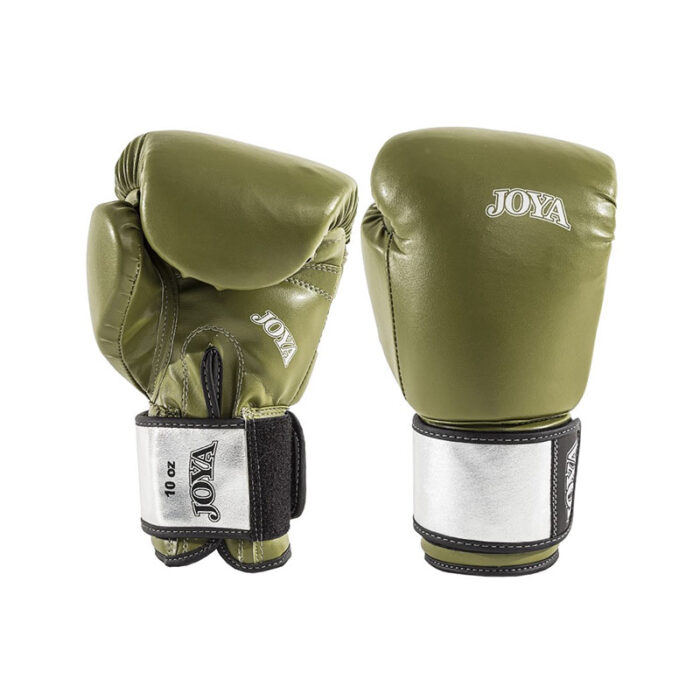 Joya - Top One PU groen zilvere bokshandschoenen