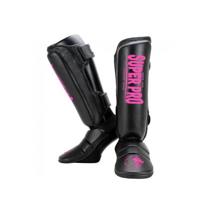 Super Pro - Protector zwart roze kickboks scheenbeschermers - Image 4