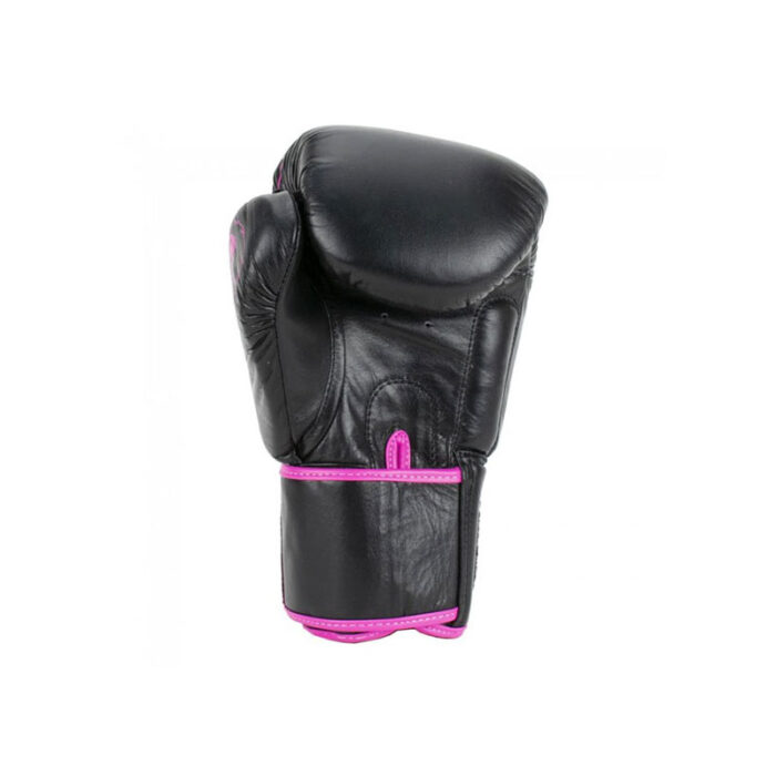 Super Pro - Warrior zwart roze leren kickbokshandschoenen - Image 3