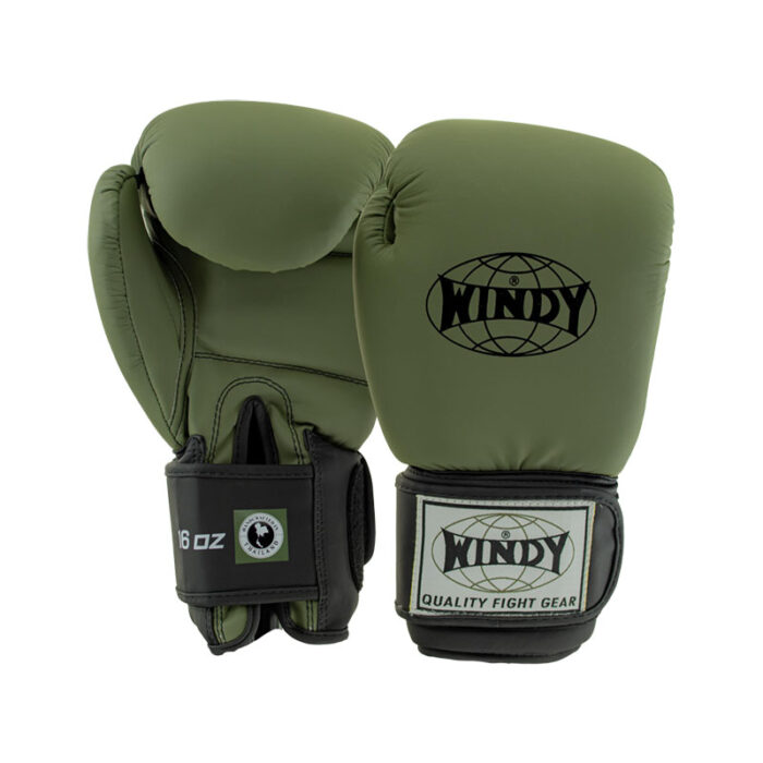 Windy - Classic mat groene bokshandschoenen