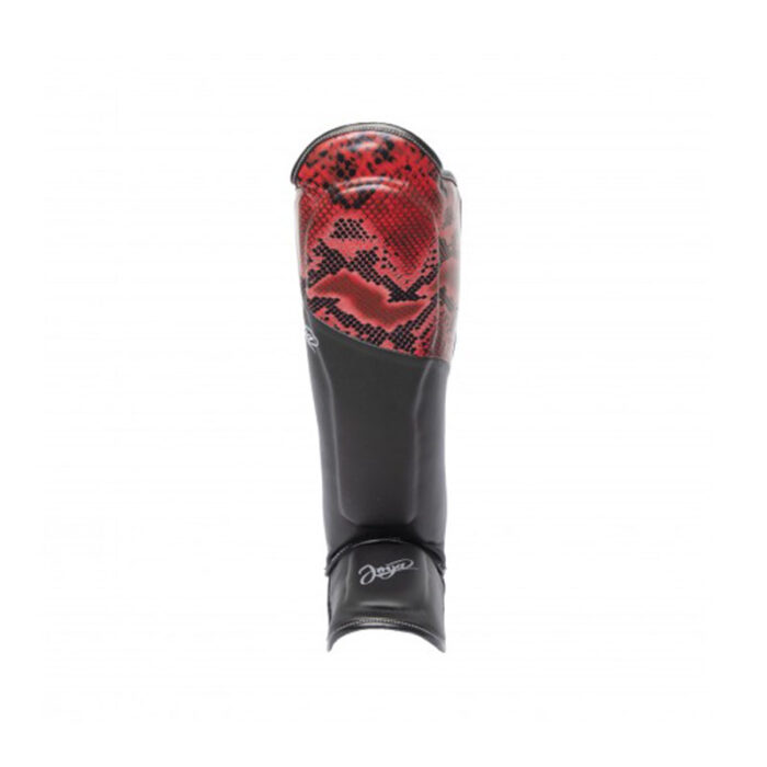 Joya - Snake zwart rode scheenbeschermers