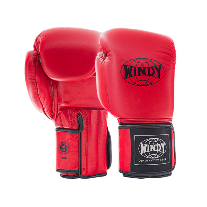 Windy - Proline rood leren bokshandschoenen
