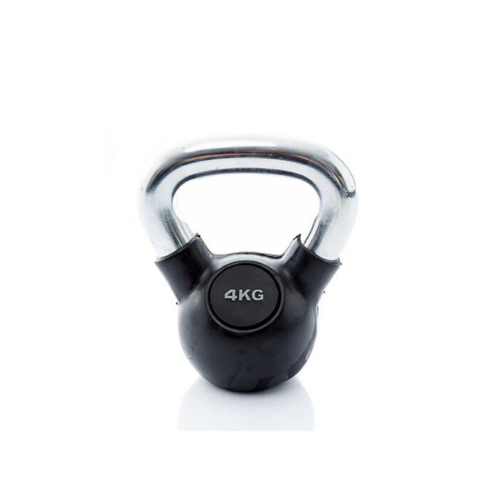 Muscle Power - Classic rubberen chrome kettlebells