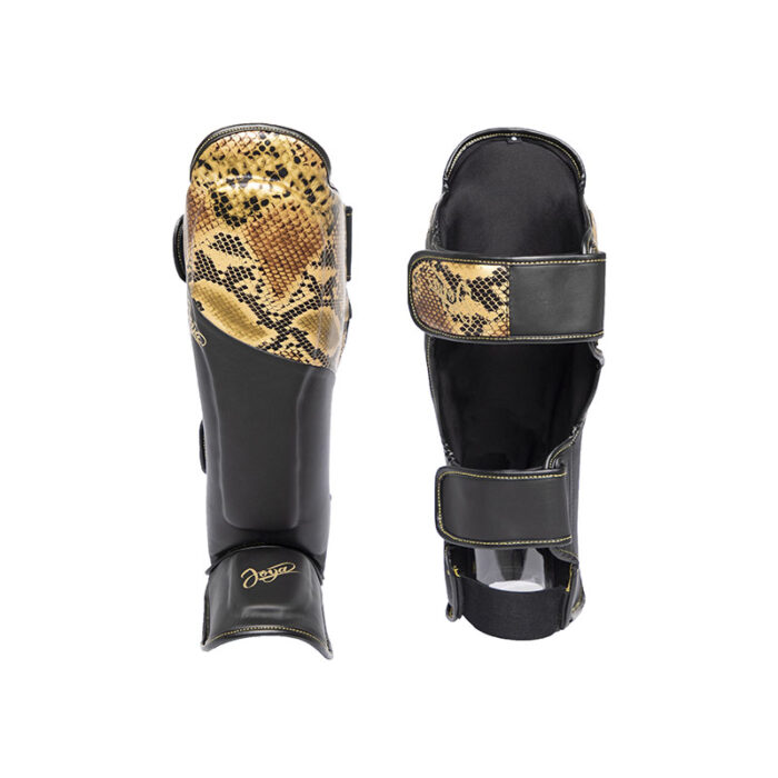Joya - Snake zwart gouden scheenbeschermers - Image 3