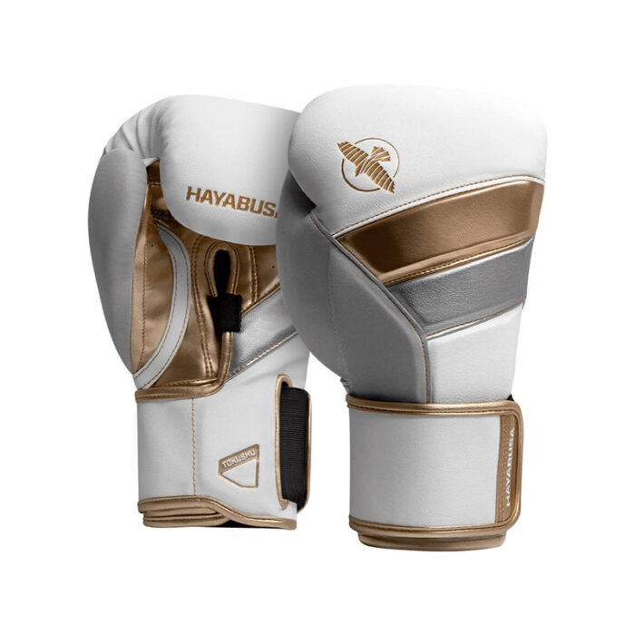 Hayabusa - T3 wit gouden bokshandschoenen