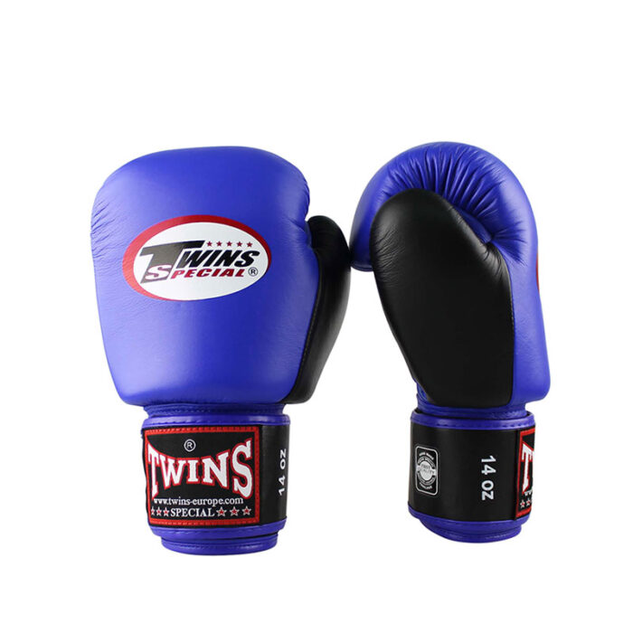 Twins - BGVL3-2T Retro blauw zwarte bokshandschoenen