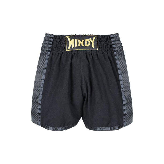 Windy - Premium zwart Muay Thai boksbroekje