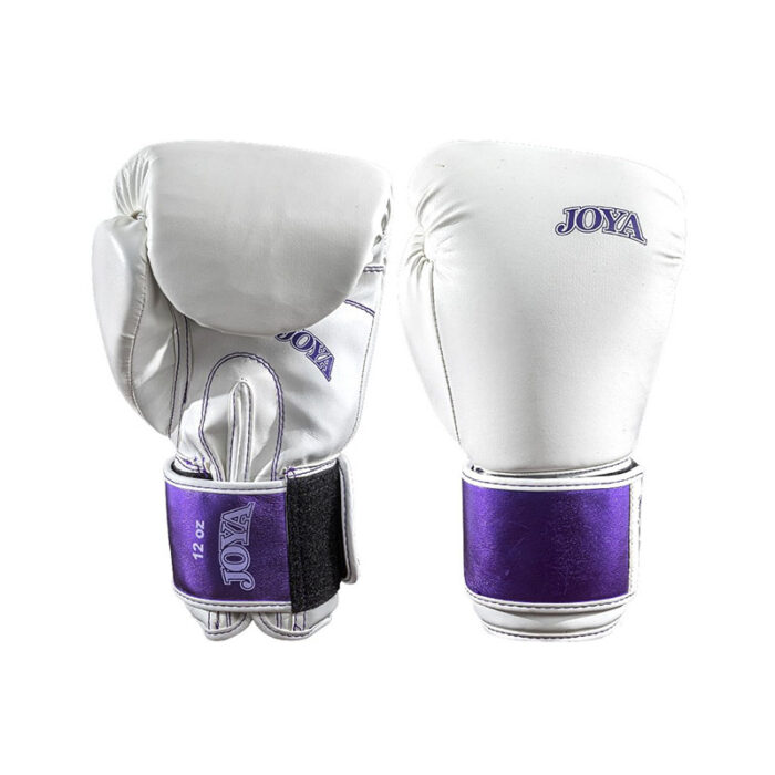 Joya - Top One PU wit paarse bokshandschoenen