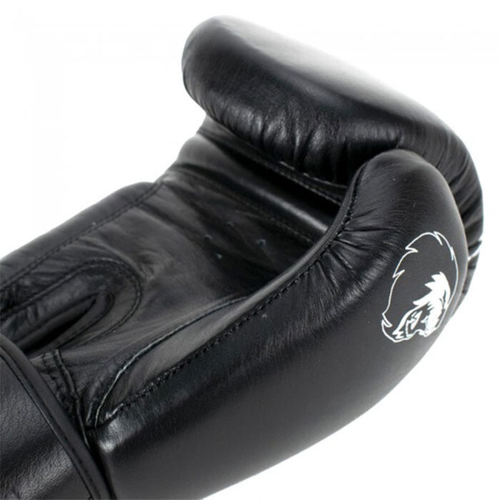Super Pro - Warrior zwart wit leren kickbokshandschoenen - Image 4