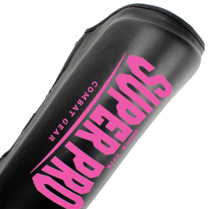 Super Pro - Protector zwart roze kickboks scheenbeschermers - Image 3