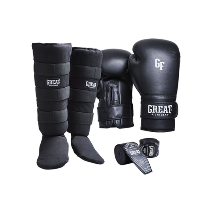 Great - Starter zwarte kickboksset