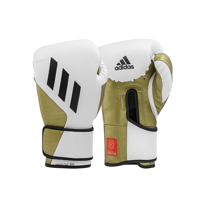 Adidas - Speed Tilt Pro 350V wit gouden bokshandschoenen