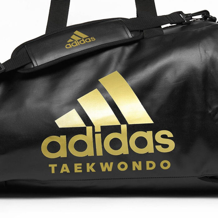 Adidas - Training Basic black gold PU sporttas - Image 4