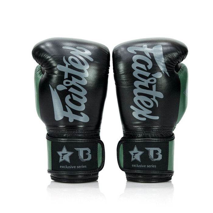 Fairtex - FXB V2 zwart groen bokshandschoenen