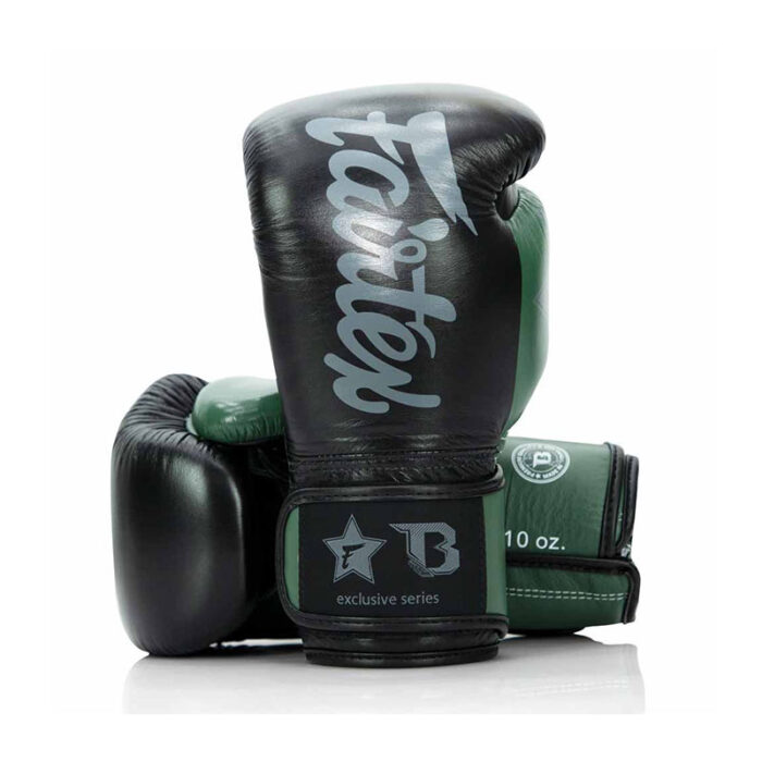 Fairtex - FXB V2 zwart groen bokshandschoenen - Image 3
