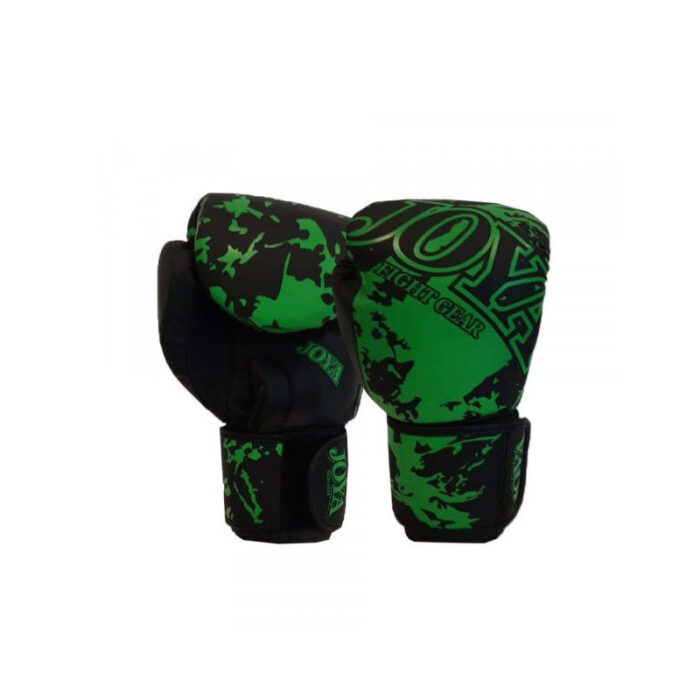 Joya - Splash zwart groen kinder bokshandschoenen