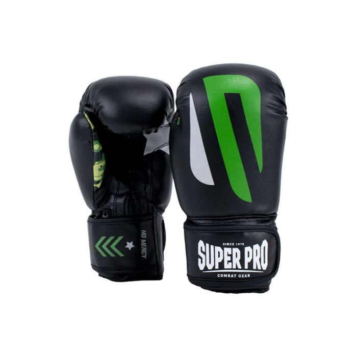 Super Pro - No Mercy zwart groene kinder bokshandschoenen